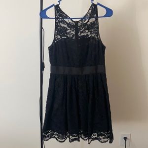 Black lace dress